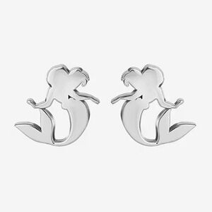 NEW Disney Ariel Sterling Silver Stud Earrings The Little Mermaid